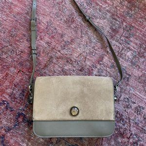 Zara Brown Purse with Gold Detail